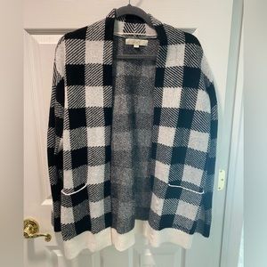 LOFT Buffalo Plaid Cardigan